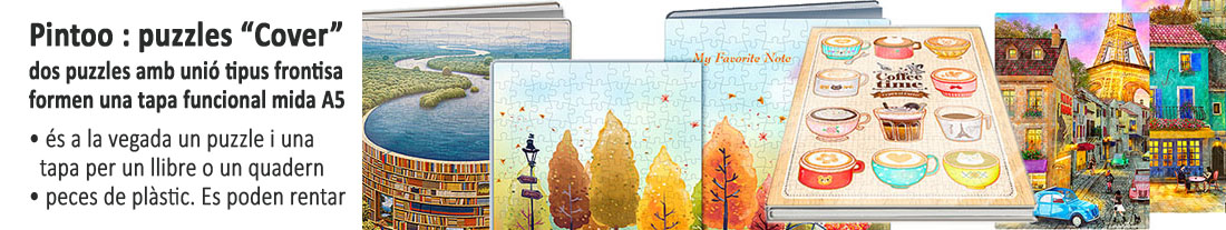 Puzzles Pintoo : puzzles tipus Cover - per a llibres i llibretes - per comprar